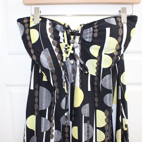 Seafolly Black and Yellow Swim Coverup - Picture 3 of 5